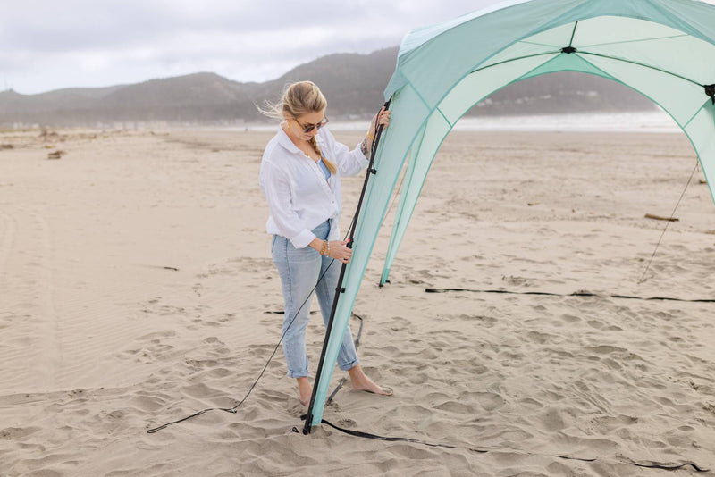 Pop 'N Go Canopy | UPF 50+ Windproof Sun Shelter | Quick-Pitch Beach Shade - Hazli Collection