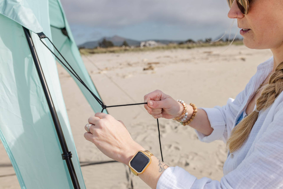 Pop 'N Go Canopy | UPF 50+ Windproof Sun Shelter | Quick-Pitch Beach Shade - Hazli Collection
