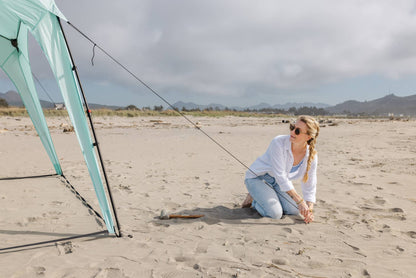 Pop 'N Go Canopy | UPF 50+ Windproof Sun Shelter | Quick-Pitch Beach Shade - Hazli Collection
