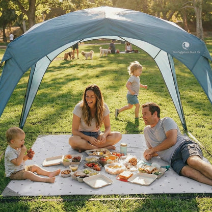 Pop 'N Go Canopy | UPF 50+ Windproof Sun Shelter | Quick-Pitch Beach Shade - Hazli Collection