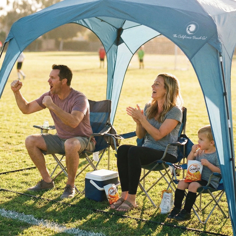 Pop 'N Go Canopy | UPF 50+ Windproof Sun Shelter | Quick-Pitch Beach Shade - Hazli Collection