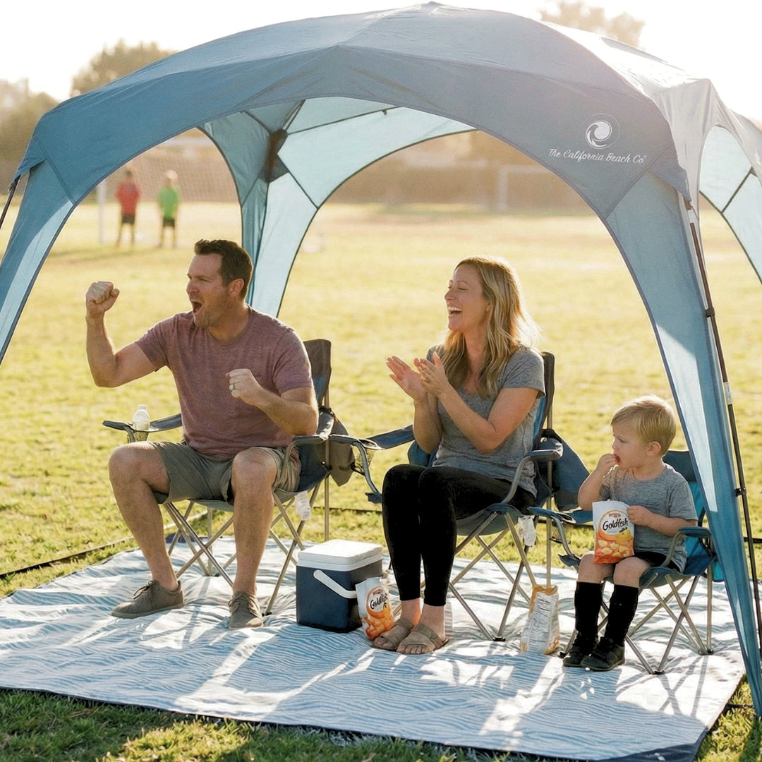 Pop 'N Go Canopy | UPF 50+ Windproof Sun Shelter | Quick-Pitch Beach Shade - Hazli Collection