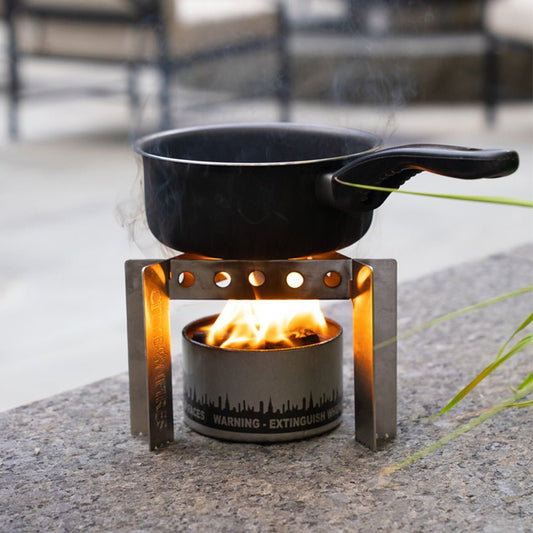 Portable Camp Stove & Stand Combo | Compact Cooking Anywhere | City Bonfires - Hazli Collection