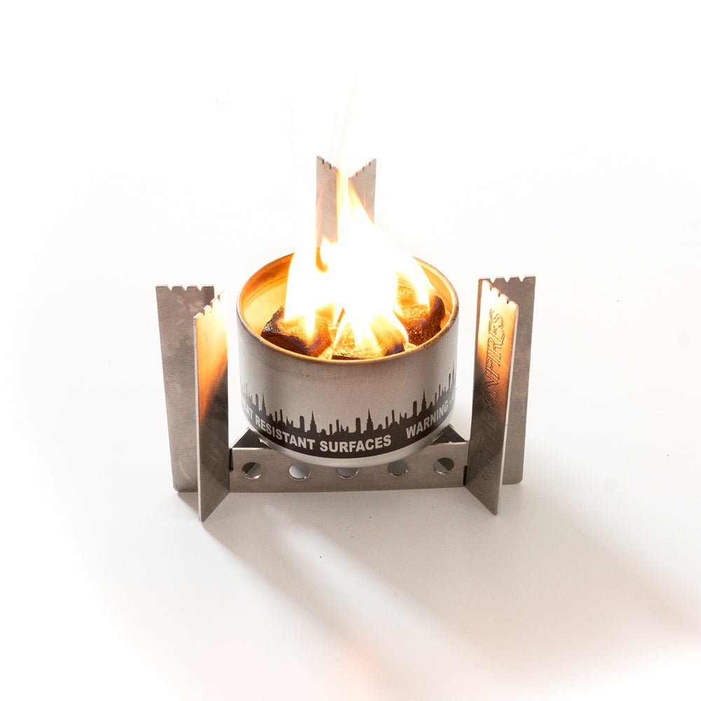 Portable Camp Stove & Stand Combo | Compact Cooking Anywhere | City Bonfires - Hazli Collection