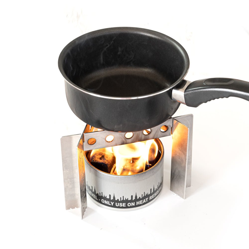 Portable Camp Stove & Stand Combo | Compact Cooking Anywhere | City Bonfires - Hazli Collection