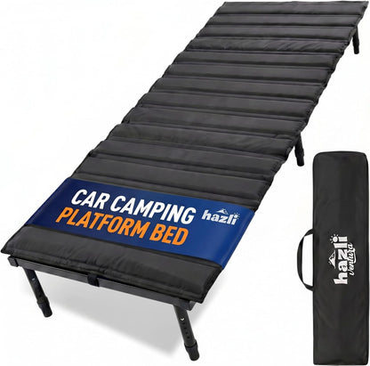 Portable Bed for Car Camping - Adjustable Legs 52"–72" Sleeping Platform - Hazli Collection