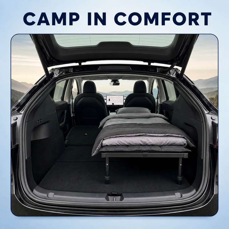 Portable Bed for Car Camping - Adjustable Legs 52"–72" Sleeping Platform - Hazli Collection