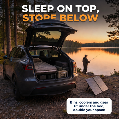 Portable Bed for Car Camping - Adjustable Legs 52"–72" Sleeping Platform - Hazli Collection