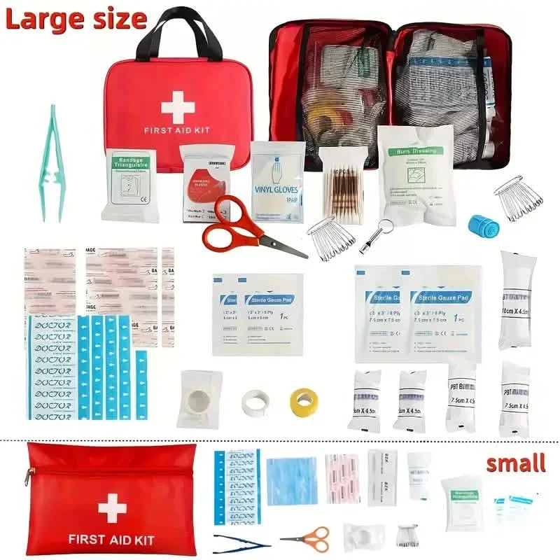 Portable First Aid Kit | Compact Outdoor Emergency Kit | Camping, Hiking & Travel - Hazli Collection