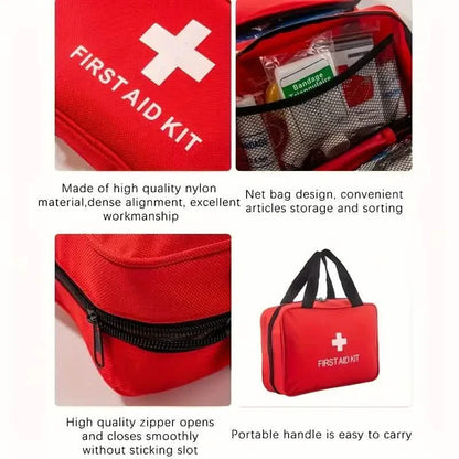 Portable First Aid Kit | Compact Outdoor Emergency Kit | Camping, Hiking & Travel - Hazli Collection