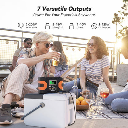 Portable Power Station 200W | CPAP Backup Battery | Camping & Emergency Ready - Hazli Collection