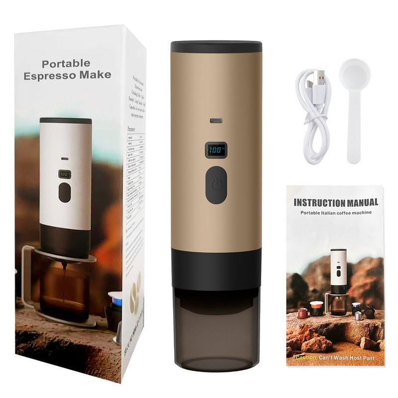 Portable Wireless Espresso Maker | 3-in-1, 7800mAh Battery | Car, Home & Camping Coffee - Hazli Collection
