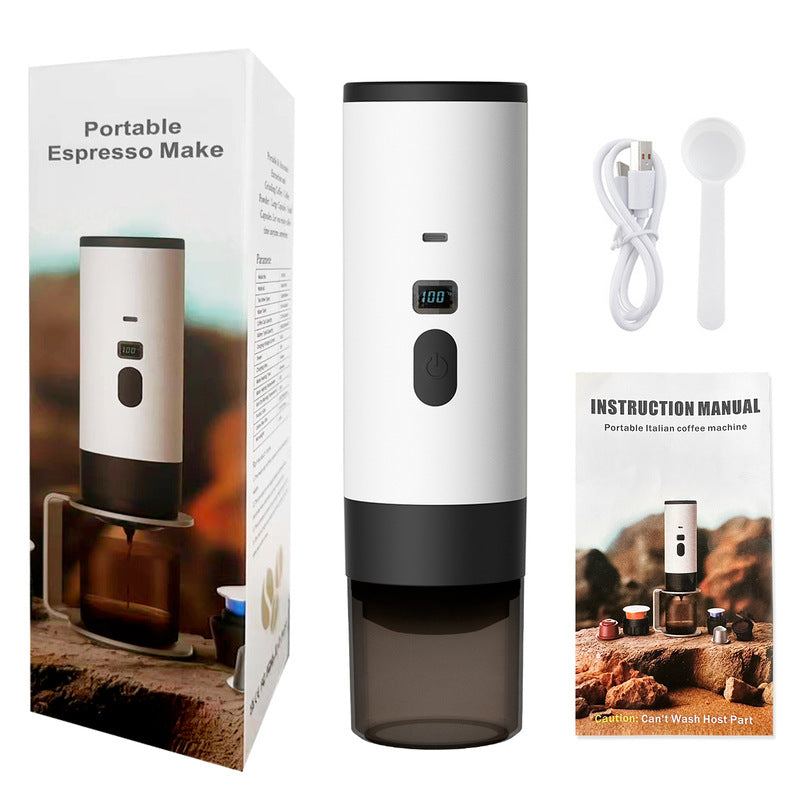 Portable Wireless Espresso Maker | 3-in-1, 7800mAh Battery | Car, Home & Camping Coffee - Hazli Collection