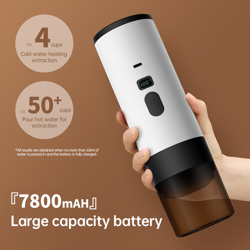 Portable Wireless Espresso Maker | 3-in-1, 7800mAh Battery | Car, Home & Camping Coffee - Hazli Collection
