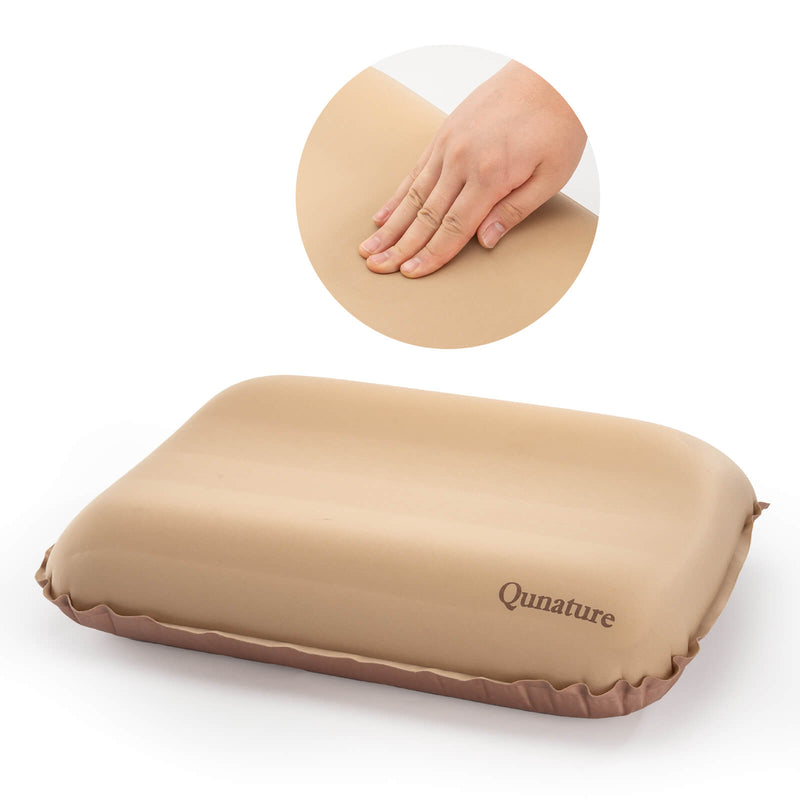 Qunature Self-Inflating Cheese Foam Camping Pillow - Hazli Collection