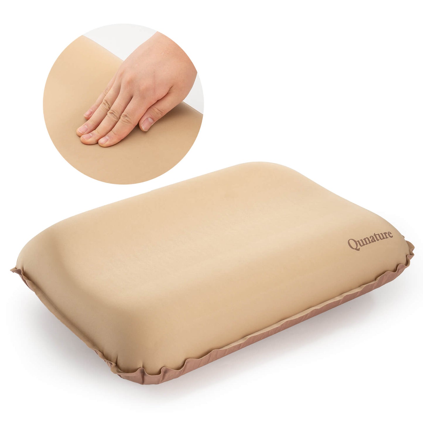 Qunature Self-Inflating Cheese Foam Camping Pillow - Hazli Collection