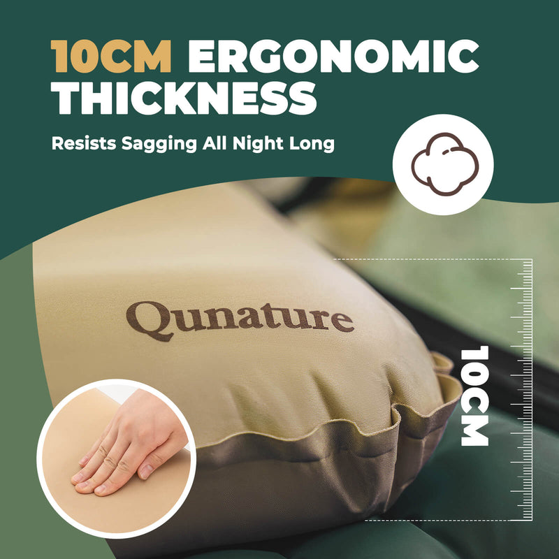 Qunature Self-Inflating Cheese Foam Camping Pillow - Hazli Collection