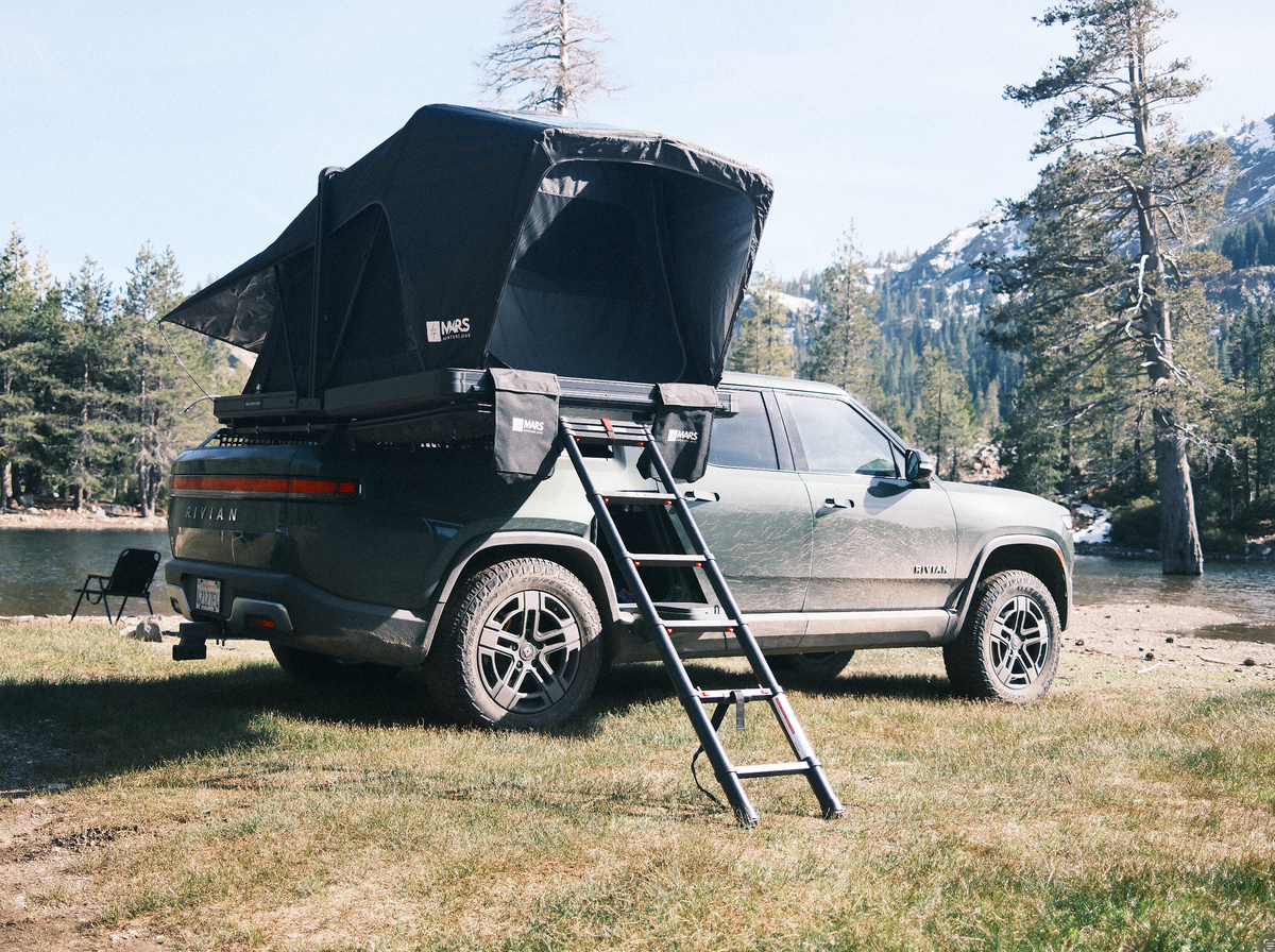 Mars Horizon Hard Shell Rooftop Tent with Ladder, Mattress & Insulation Liner