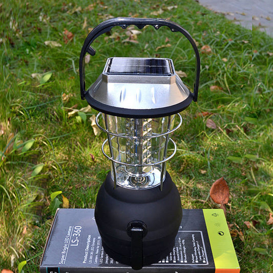Solar Camping Light | Hand Crank + USB + Solar Charge | 1200mAh Rechargeable LED Lantern - Hazli Collection