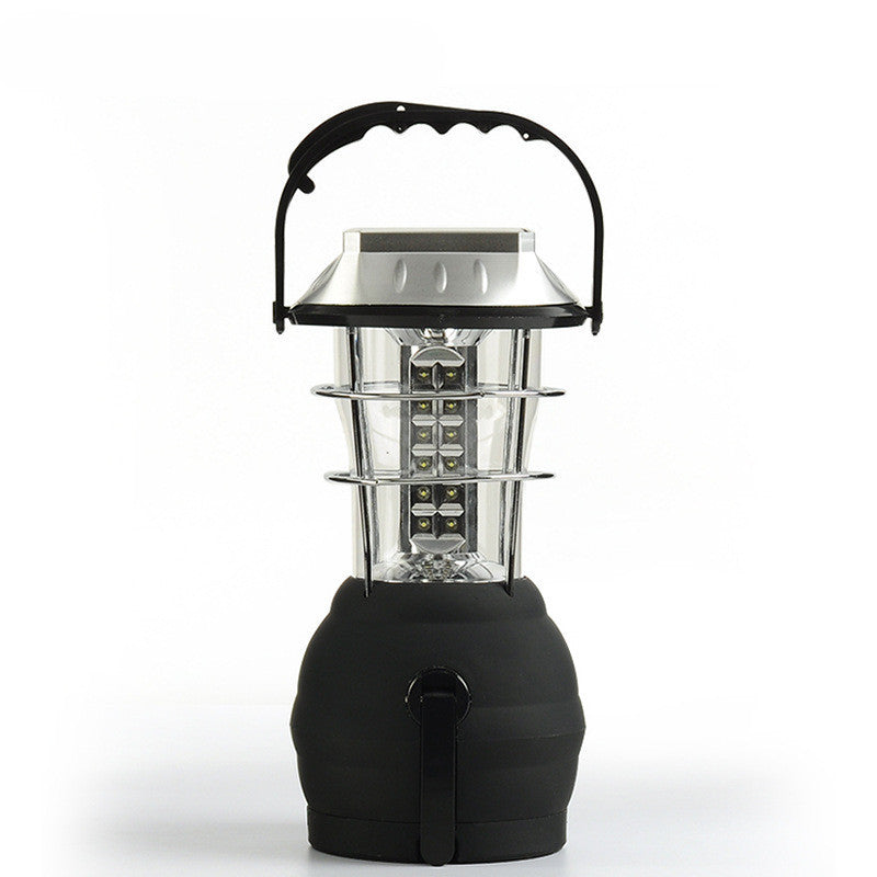 Solar Camping Light | Hand Crank + USB + Solar Charge | 1200mAh Rechargeable LED Lantern - Hazli Collection