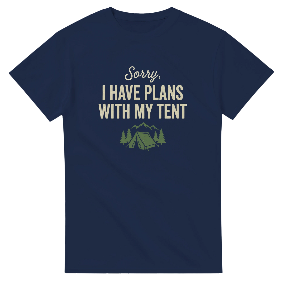 'Sorry I Have Plans' Camping T-Shirt | Funny Outdoor Tee for Men | Hazli Collection - Hazli Collection