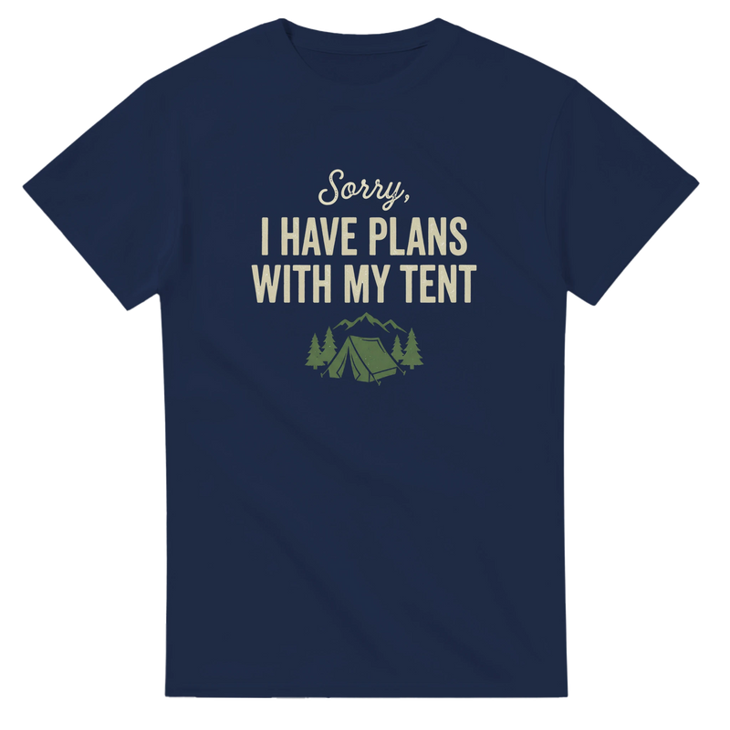 'Sorry I Have Plans' Camping T-Shirt | Funny Outdoor Tee for Men | Hazli Collection - Hazli Collection