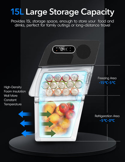 TESERY Rear Trunk Refrigerator for Tesla Model Y | On-Board Car Fridge | 5-Seater Fit - Hazli Collection