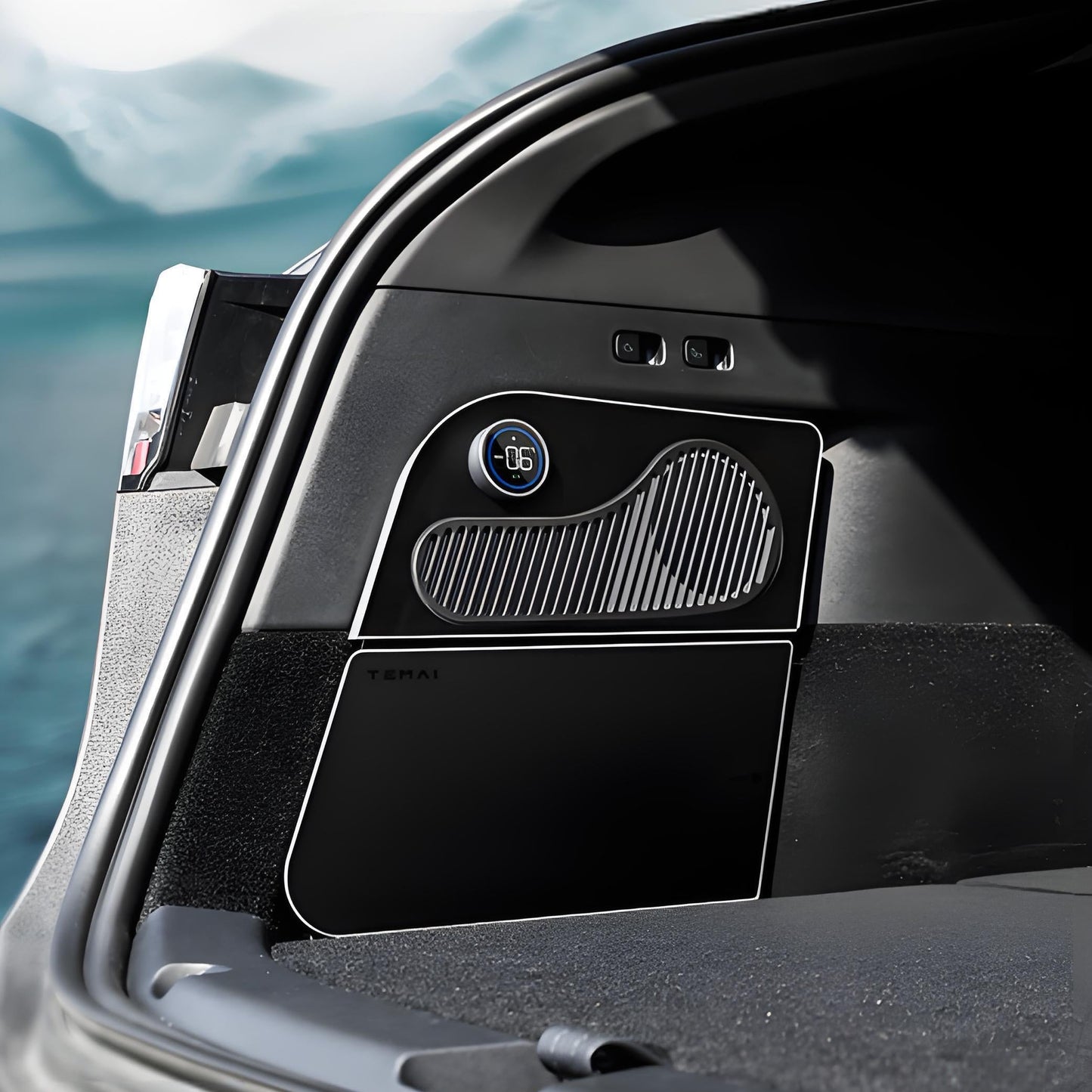 TESERY Rear Trunk Refrigerator for Tesla Model Y | On-Board Car Fridge | 5-Seater Fit - Hazli Collection