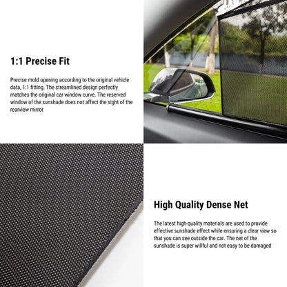 Tesla Model 3 Side Window Shade | Custom-Fit Sun & Privacy Shield | 2017-Present - Hazli Collection