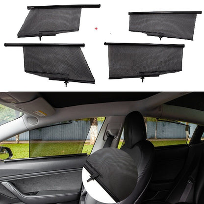Tesla Model 3 Side Window Shade | Custom-Fit Sun & Privacy Shield | 2017-Present - Hazli Collection