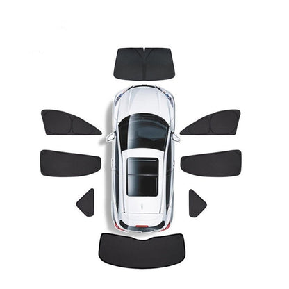 Tesla Model Y 8-Piece Window Shade Set | Full Coverage Sun & Privacy Kit | 2020-Present - Hazli Collection