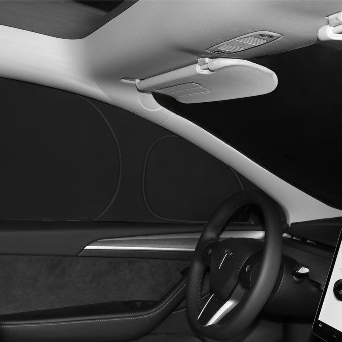 Tesla Model Y 8-Piece Window Shade Set | Full Coverage Sun & Privacy Kit | 2020-Present - Hazli Collection