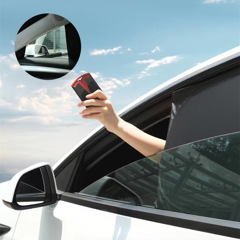 Tesla Model Y 8-Piece Window Shade Set | Full Coverage Sun & Privacy Kit | 2020-Present - Hazli Collection