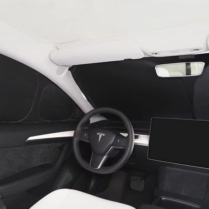 Tesla Model Y 8-Piece Window Shade Set | Full Coverage Sun & Privacy Kit | 2020-Present - Hazli Collection