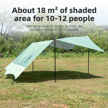UPF 50+ Waterproof Canopy Tent | 18m² Sun Shelter for Beach & Camping - Hazli Collection