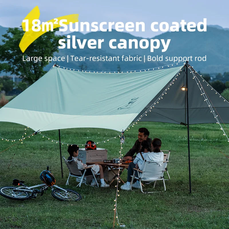 UPF 50+ Waterproof Canopy Tent | 18m² Sun Shelter for Beach & Camping - Hazli Collection