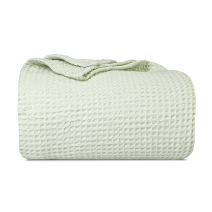 Waffle Weave Cotton Blanket | 100% Chemical-Free Cotton, All-Season | Breathable & Machine Washable - Hazli Collection