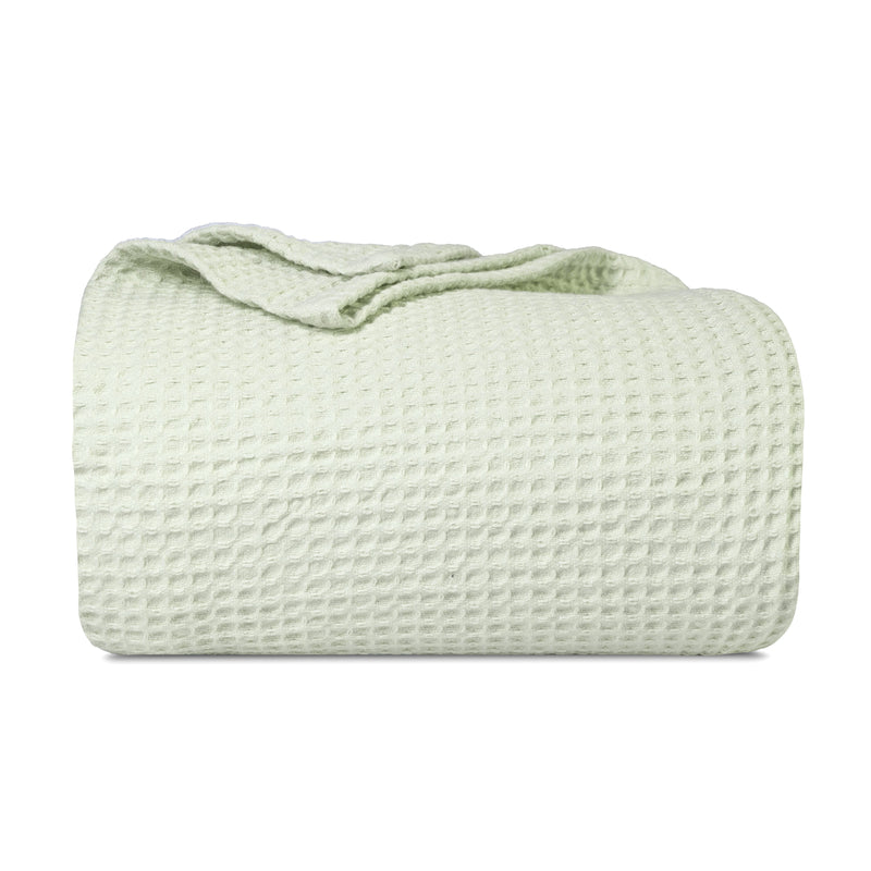 Waffle Weave Cotton Blanket | 100% Chemical-Free Cotton, All-Season | Breathable & Machine Washable - Hazli Collection