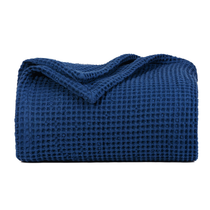 Waffle Weave Cotton Blanket | 100% Chemical-Free Cotton, All-Season | Breathable & Machine Washable - Hazli Collection