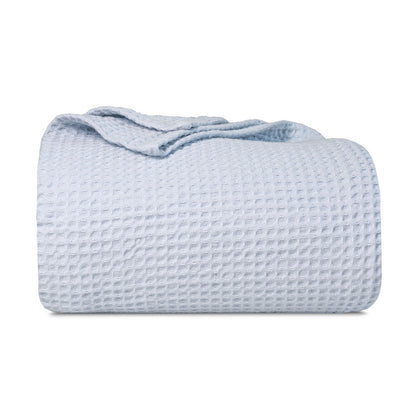 Waffle Weave Cotton Blanket | 100% Chemical-Free Cotton, All-Season | Breathable & Machine Washable - Hazli Collection
