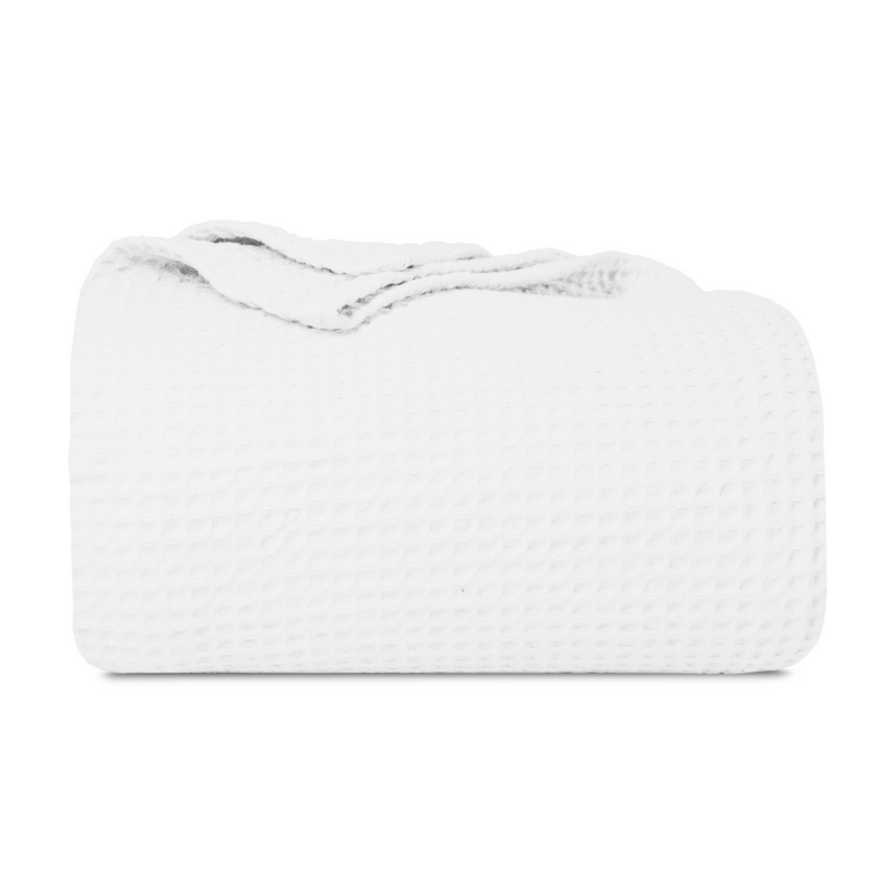 Waffle Weave Cotton Blanket | 100% Chemical-Free Cotton, All-Season | Breathable & Machine Washable - Hazli Collection