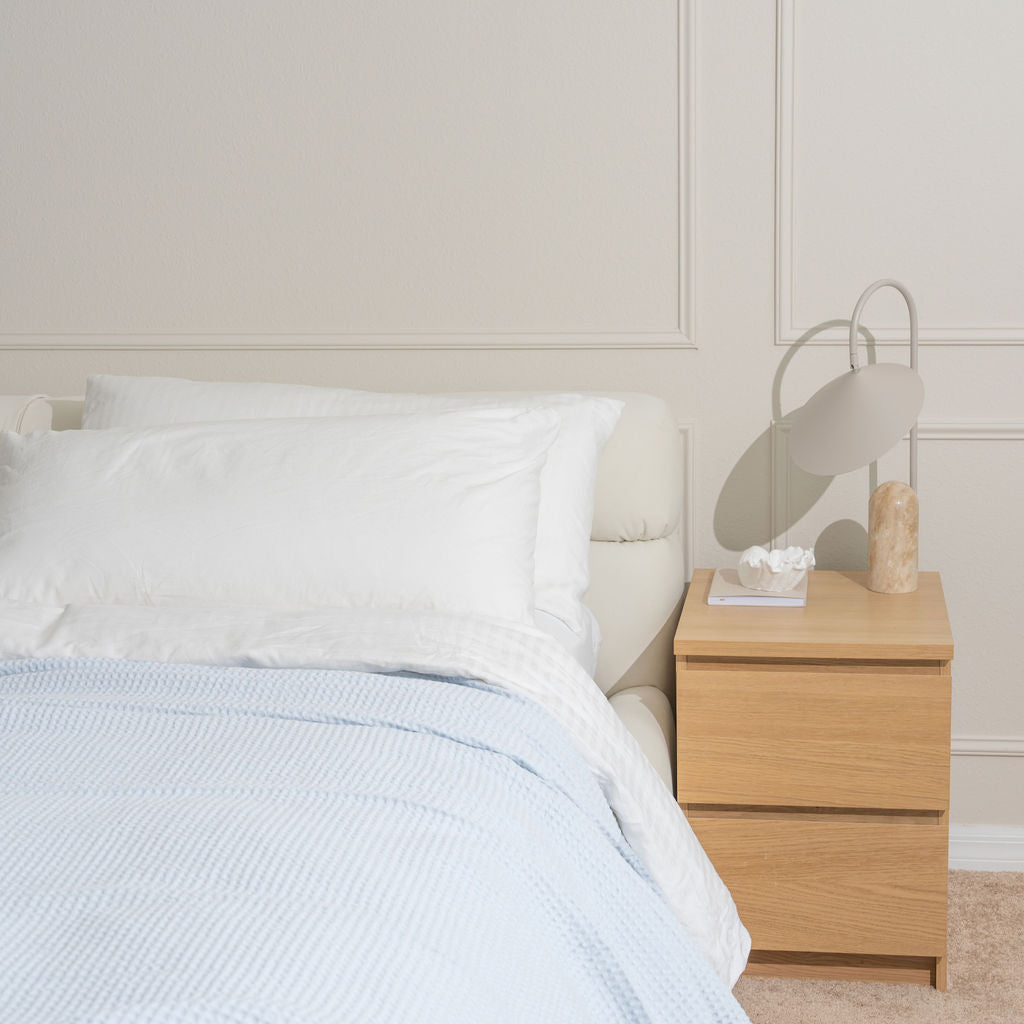 Waffle Weave Cotton Blanket | 100% Chemical-Free Cotton, All-Season | Breathable & Machine Washable - Hazli Collection