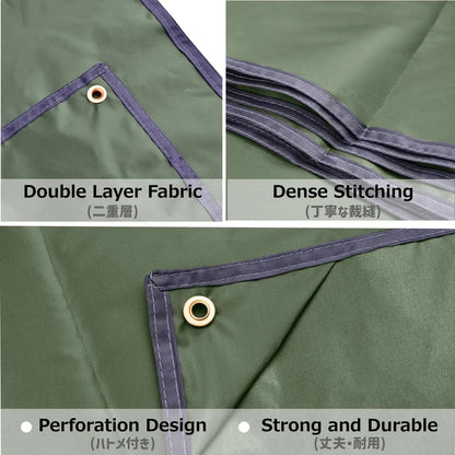 Waterproof Camping Tarp | 3000mm Rain Fly, Ground Cloth & Sunshade | Multi-Purpose Outdoor - Hazli Collection