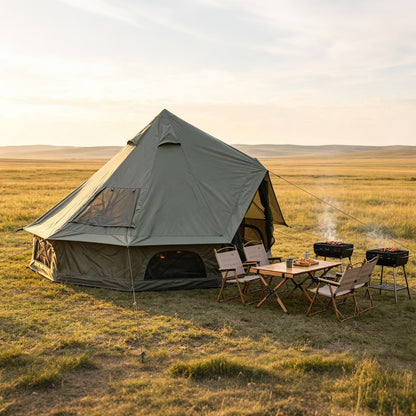 4-Season Oxford Bell Tent with Stove Jack, 9.8 ft or 13.1 ft