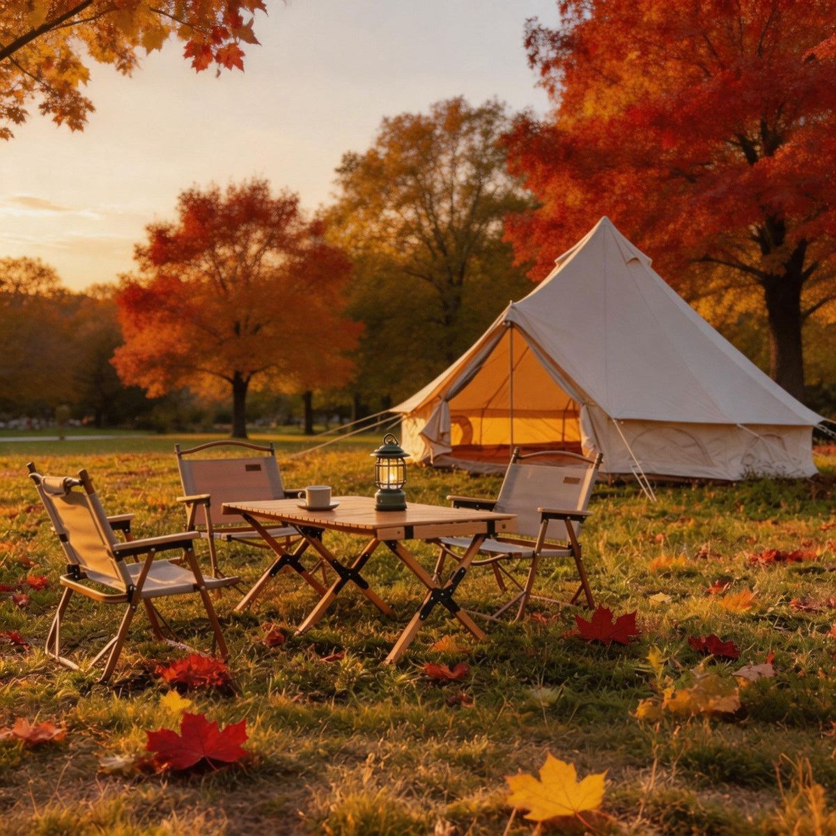 4-Season Oxford Bell Tent with Stove Jack, 9.8 ft or 13.1 ft