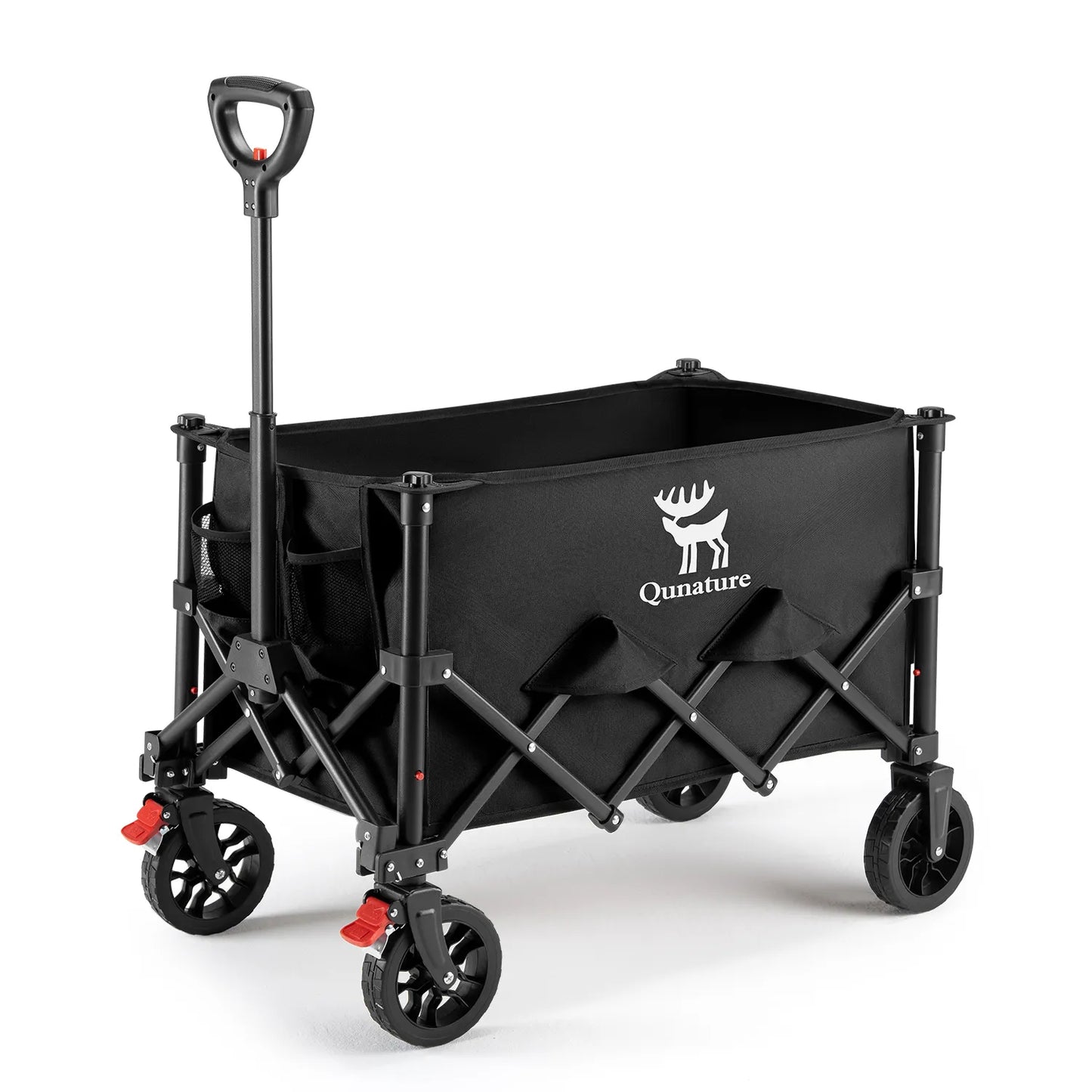 220lbs Foldable Utility Wagon with 360° Swivel Wheels - Hazli Collection 