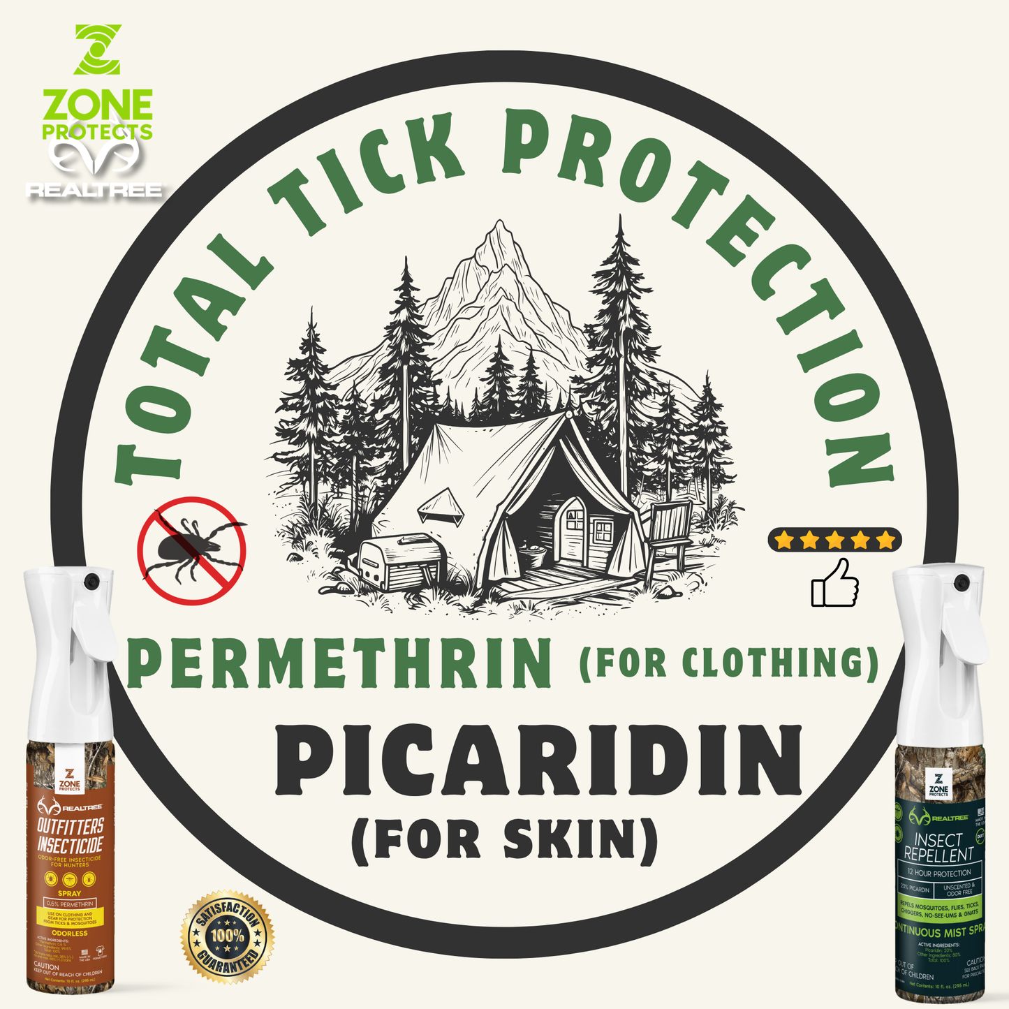 Realtree Insect Repellent + Permethrin Insecticide Bundle | Tick & Mosquito Protection - Hazli Collection 