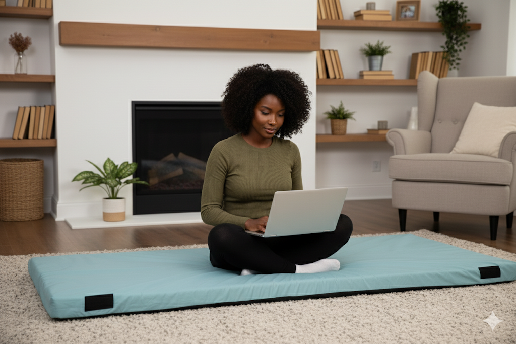 Home Bed Comfort with the Matrix Air-Cell Memory Foam Camping Mattress - Hazli Collection 