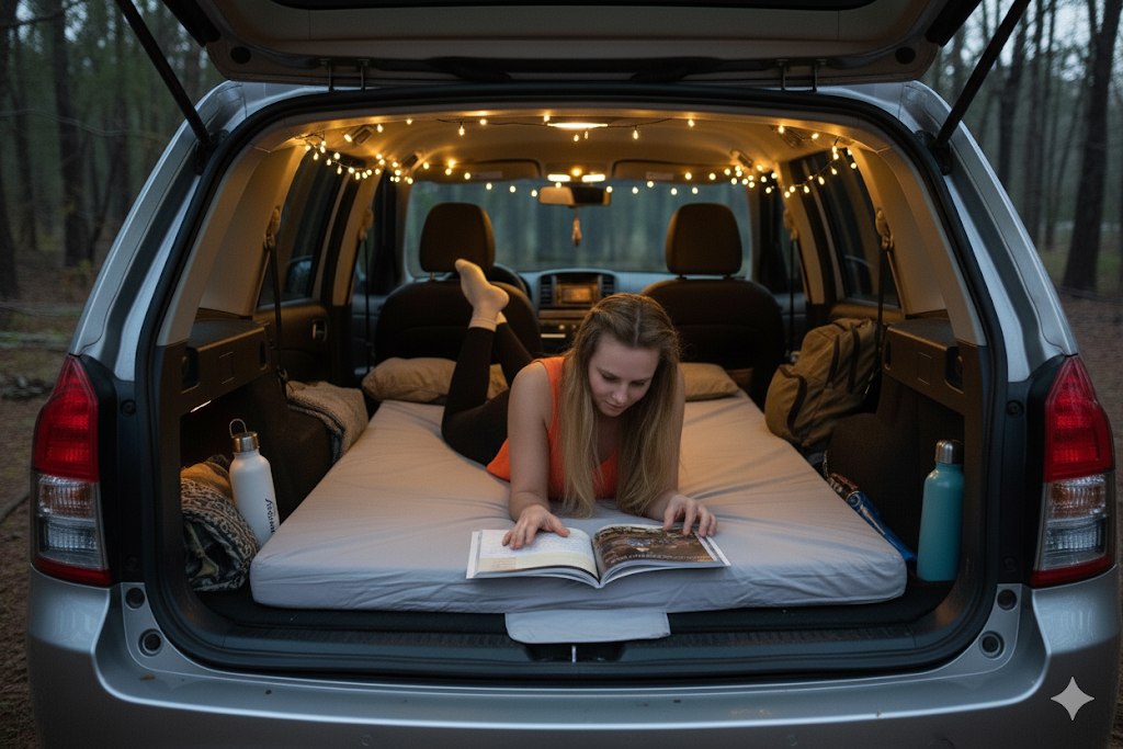 Home Bed Comfort with the Matrix Air-Cell Memory Foam Camping Mattress - Hazli Collection 