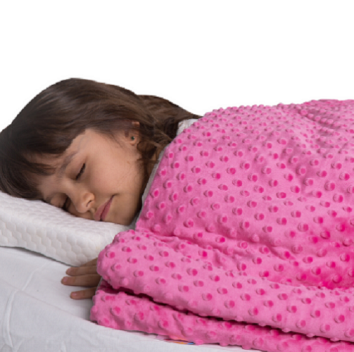 Super Soft 7 Lbs Weighted Blanket for Kids with Removable Cover - 41" x 60" Children Heavy Blanket for Girls Between 60-80 lbs - Kids Weighted Blankets - Hazli Collection 